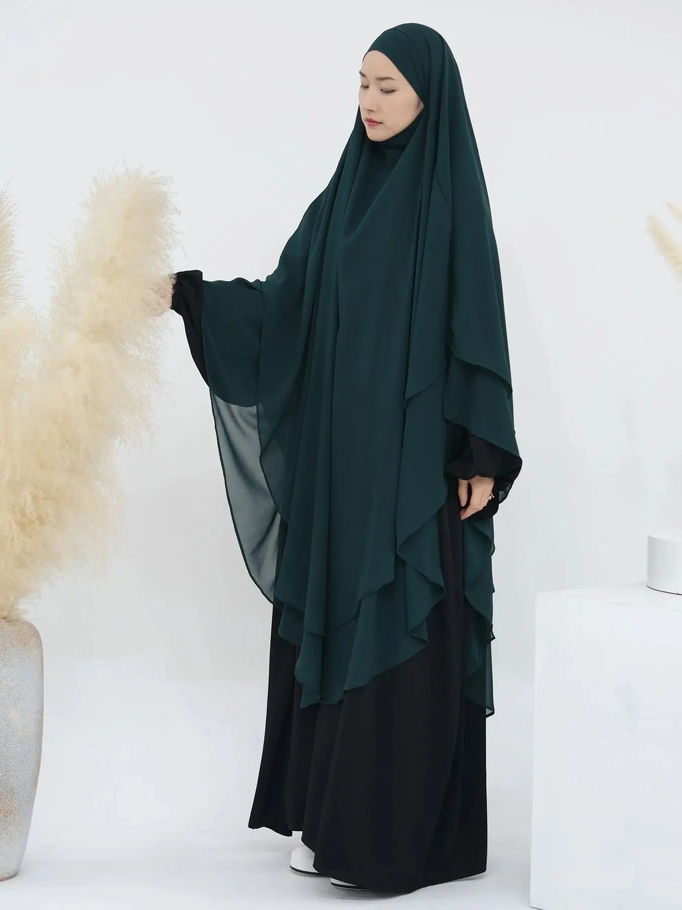 Khimar Niqab Kopftuch Abaya Damen Islam Muslim Hijab Gebetskleidung Abayas für Frauen Kebaya