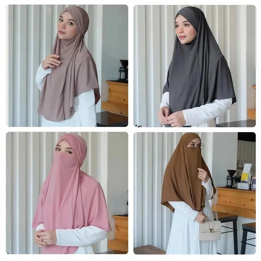 Hijab muslimischer Schal für Frauen, Hijab, islamischer muslimischer Hijab, Instant-Turban, Schal, Khimar, Kopftuch