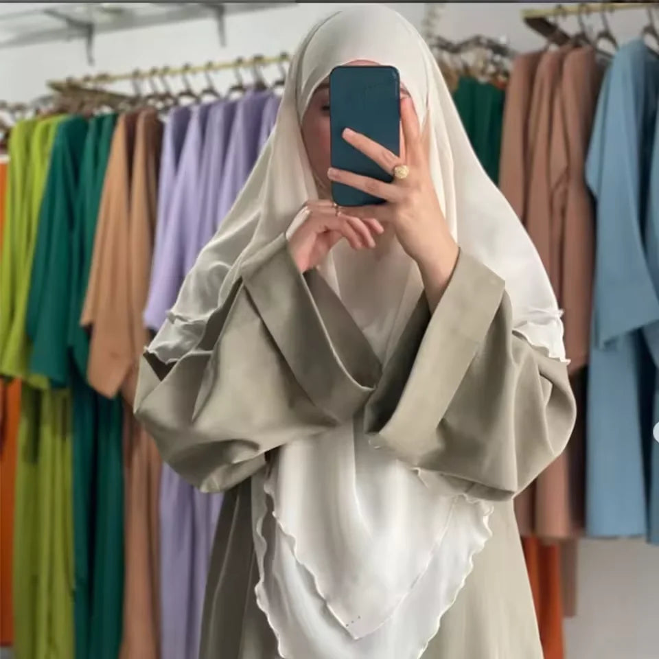 Khimar Muslimische Frau Abaya Islam Turban Robe Schal Hijab Ramadan Kleid Schleier Islam Kleidung Kopftuch