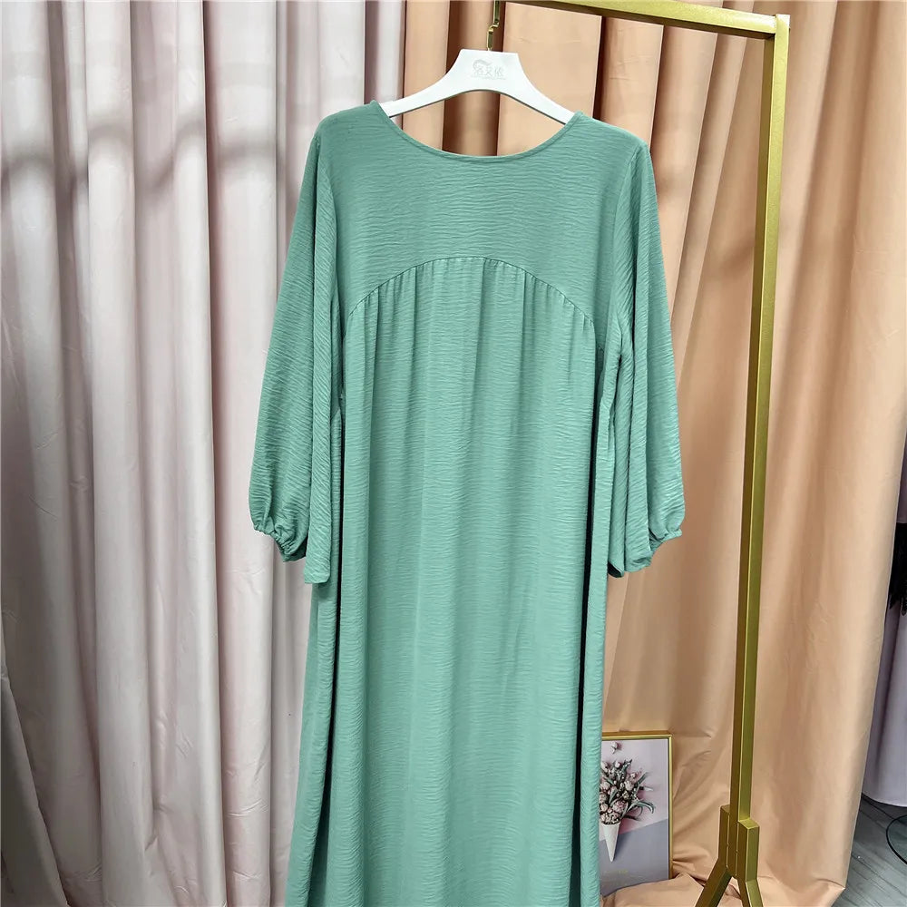 Abaya Muslimische Frauen Lang Gebet Kaftan Kleider für Kleidung Mode Schwarz Grün Kaftan