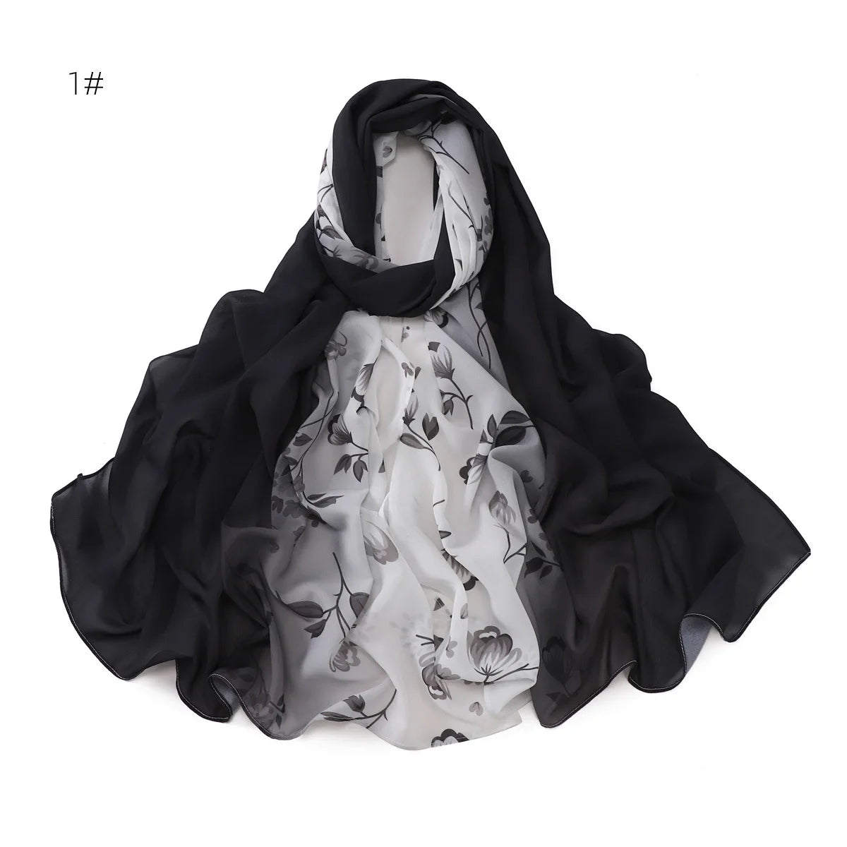 Muslimische Chiffon-Hijabs für Frauen, lange Kopfwickel, Hijabs, Schals, Khimar, Islam, Turban, Schleier, Jersey-Hijabs