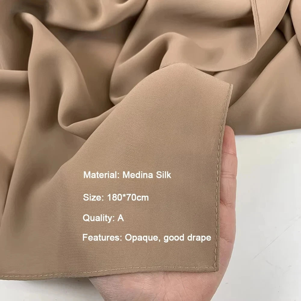 Hijab Premium Chiffon Muslim Hijabs Schal für Frauen Kopftuch Islam Turban