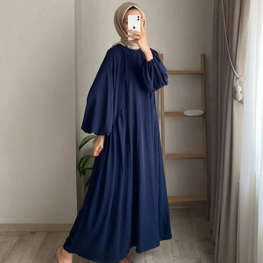 Abaya Lange Robe Abayas für Frauen Bescheidene Maxikleider Jalabiya Kaftan Islam Eid Muslim