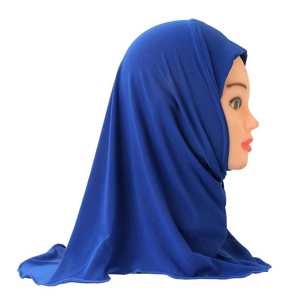 Muslimische Hijabs für Kinder Mädchen 7 bis 12 Jahre alt Islamischer Schal Schals Weiches Stretch Mädchen Kinder Hijabs