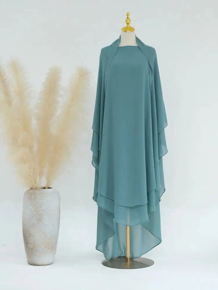 Khimar Niqab Kopftuch Abaya Damen Islam Muslim Hijab Gebetskleidung Abayas für Frauen Kebaya