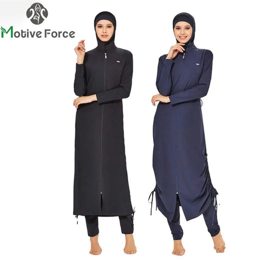 3teilig Muslimischen Modest Burkini Femmes Bademode Badeanzug Für Frauen Abayas Hijab Islamischen Langarm Volle Abdeckung
