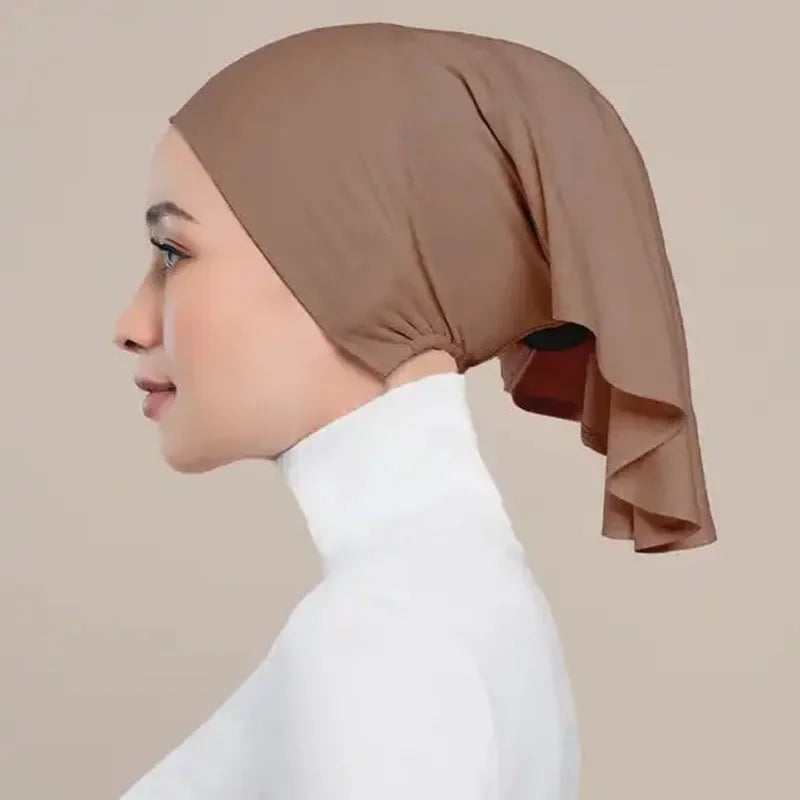 muslimische innere Hijab-Kappen Stretch-Turban-Kappe islamische Untertuch-Mütze Hut Weibliches Stirnband Schals