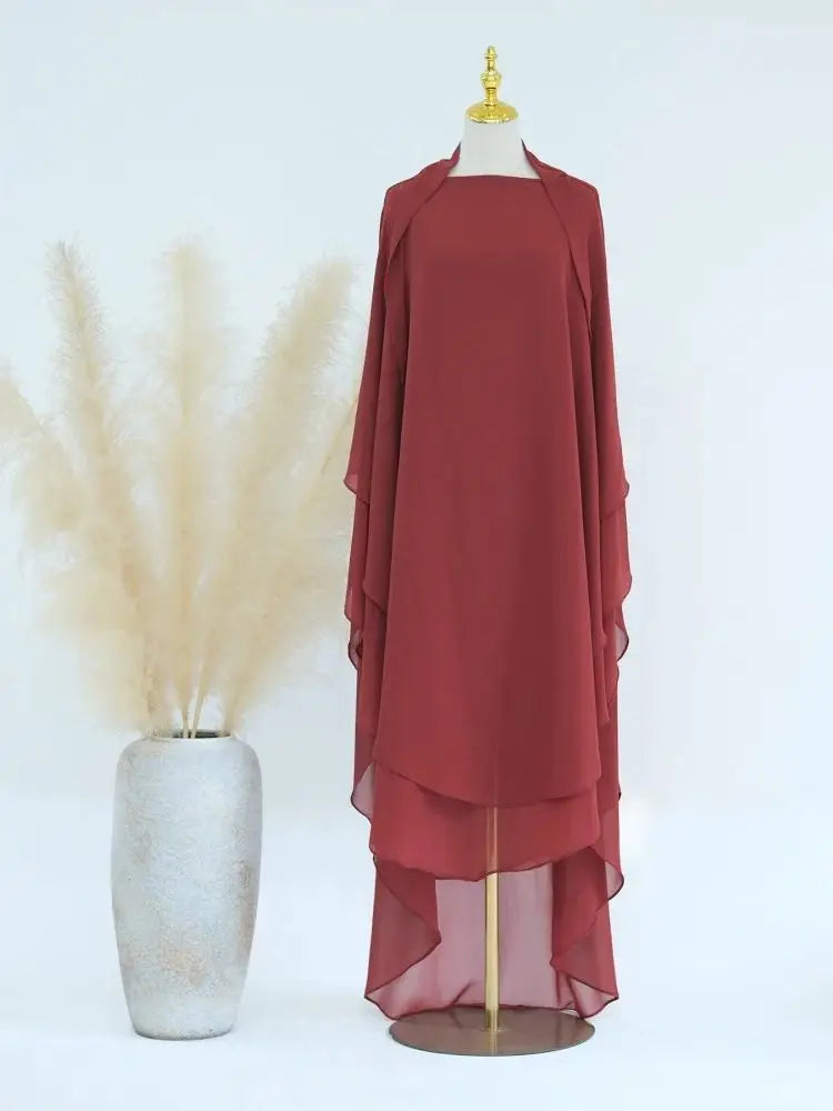Khimar Niqab Kopftuch Abaya Damen Islam Muslim Hijab Gebetskleidung Abayas für Frauen Kebaya