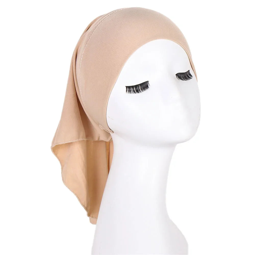 muslimische innere Hijab-Kappen Stretch-Turban-Kappe islamische Untertuch-Mütze Hut Weibliches Stirnband Schals