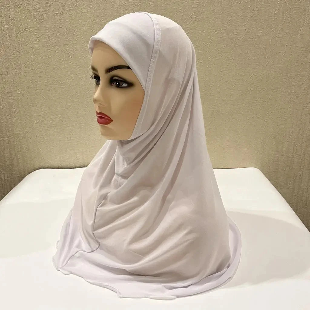 Muslimische Hijabs für Kinder Mädchen 7 bis 12 Jahre alt Islamischer Schal Schals Weiches Stretch Mädchen Kinder Hijabs