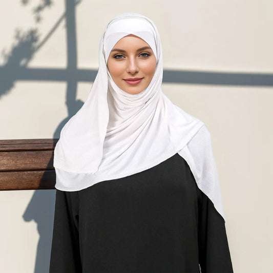 Muslimischer Schal Hijab Hijabs Jersey Kopftuch Turban Frauen Tücher Bandanas Amira Khimar Niqab Kopfbedeckung