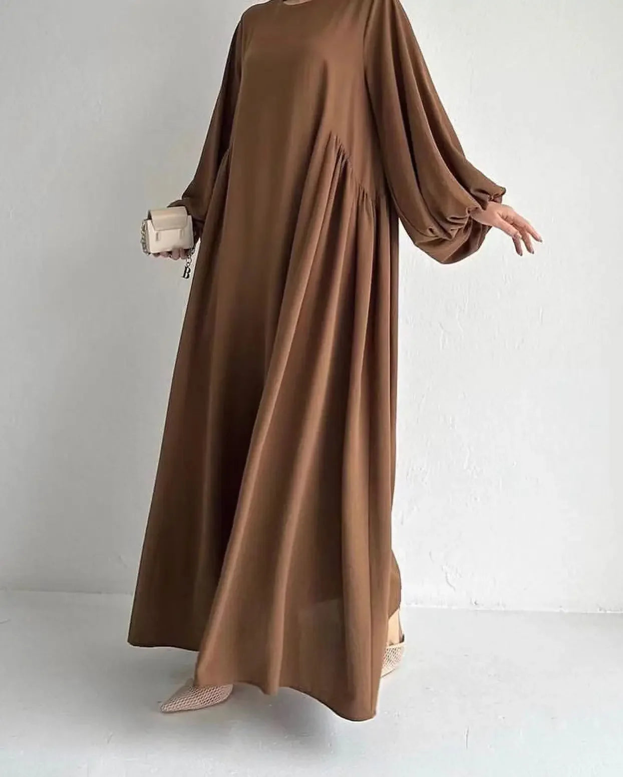 Abaya Lange Robe Abayas für Frauen Bescheidene Maxikleider Jalabiya Kaftan Islam Eid Muslim
