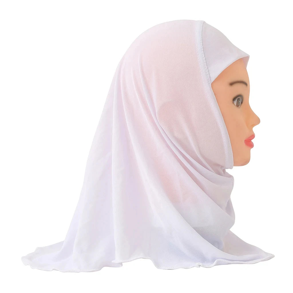 Muslimische Hijabs für Kinder Mädchen 7 bis 12 Jahre alt Islamischer Schal Schals Weiches Stretch Mädchen Kinder Hijabs