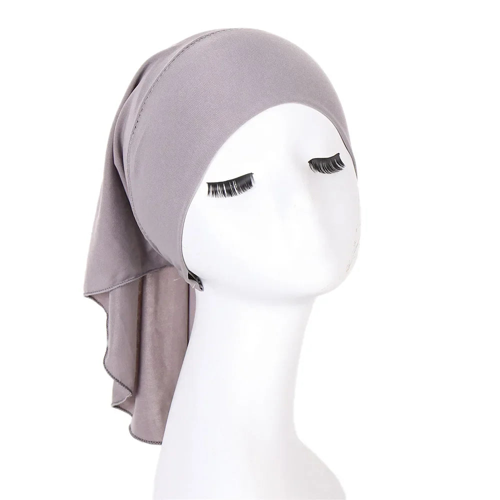 muslimische innere Hijab-Kappen Stretch-Turban-Kappe islamische Untertuch-Mütze Hut Weibliches Stirnband Schals