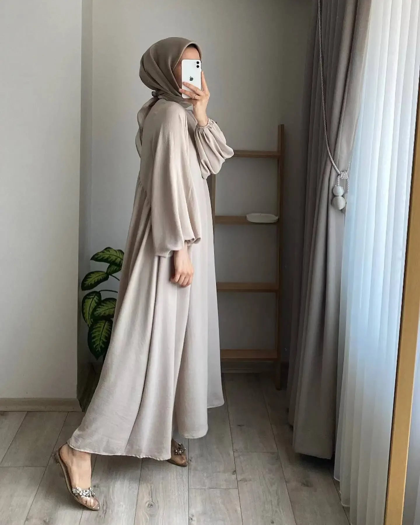 Abaya Lange Robe Abayas für Frauen Bescheidene Maxikleider Jalabiya Kaftan Islam Eid Muslim