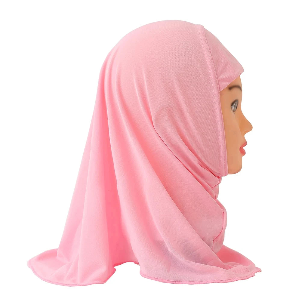 Muslimische Hijabs für Kinder Mädchen 7 bis 12 Jahre alt Islamischer Schal Schals Weiches Stretch Mädchen Kinder Hijabs