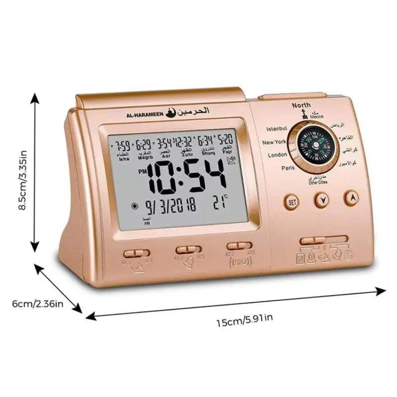 Azan Adhan Tablet Uhr 10,1 "Digitale Kalender Tag Uhr für Islam geschenke