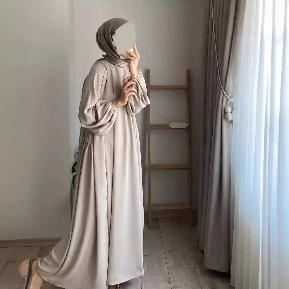 Abaya Lange Robe Abayas für Frauen Bescheidene Maxikleider Jalabiya Kaftan Islam Eid Muslim