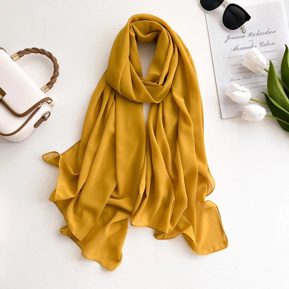 Hijab frauen Chiffon Schal Premium Chiffon Muslimischen Hijabs Einfarbig Schals