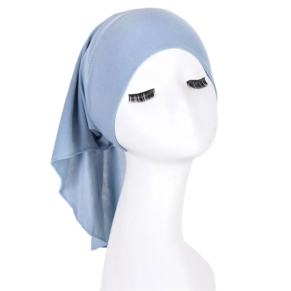 muslimische innere Hijab-Kappen Stretch-Turban-Kappe islamische Untertuch-Mütze Hut Weibliches Stirnband Schals
