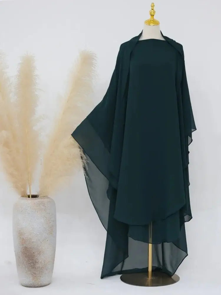 Khimar Niqab Kopftuch Abaya Damen Islam Muslim Hijab Gebetskleidung Abayas für Frauen Kebaya