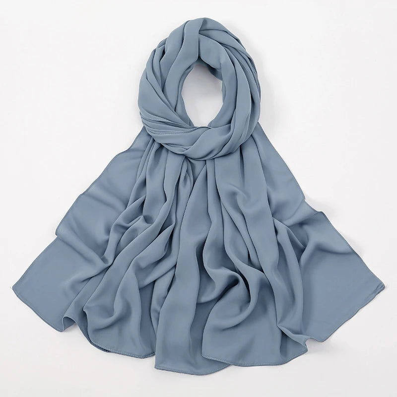 Hijab Premium Chiffon Muslim Hijabs Schal für Frauen Kopftuch Islam Turban