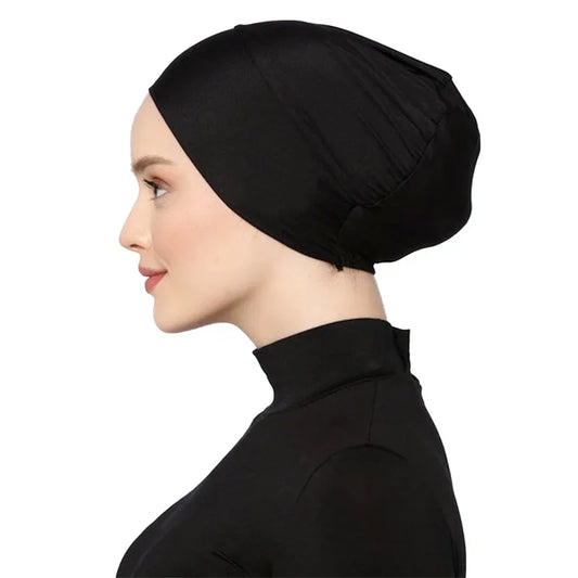 Damen Hijabs Islamische Schwarze Unterkappe Muslimische Abaya Hijabs