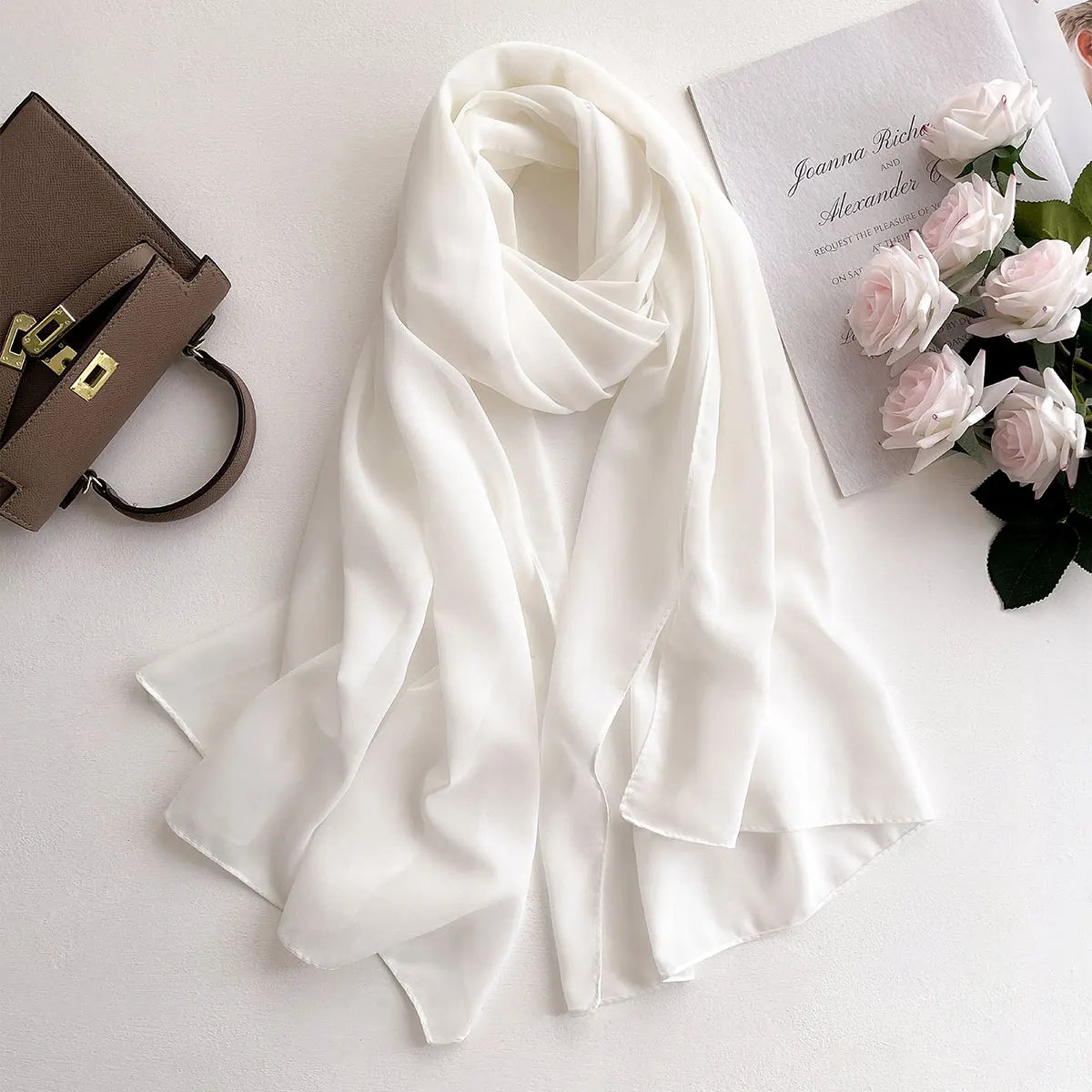 Hijab frauen Chiffon Schal Premium Chiffon Muslimischen Hijabs Einfarbig Schals