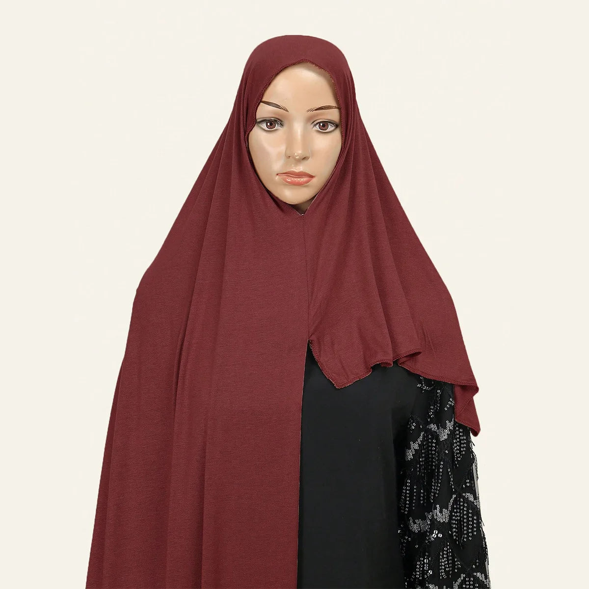 Muslimischer Schal Hijab Hijabs Jersey Kopftuch Turban Frauen Tücher Bandanas Amira Khimar Niqab Kopfbedeckung