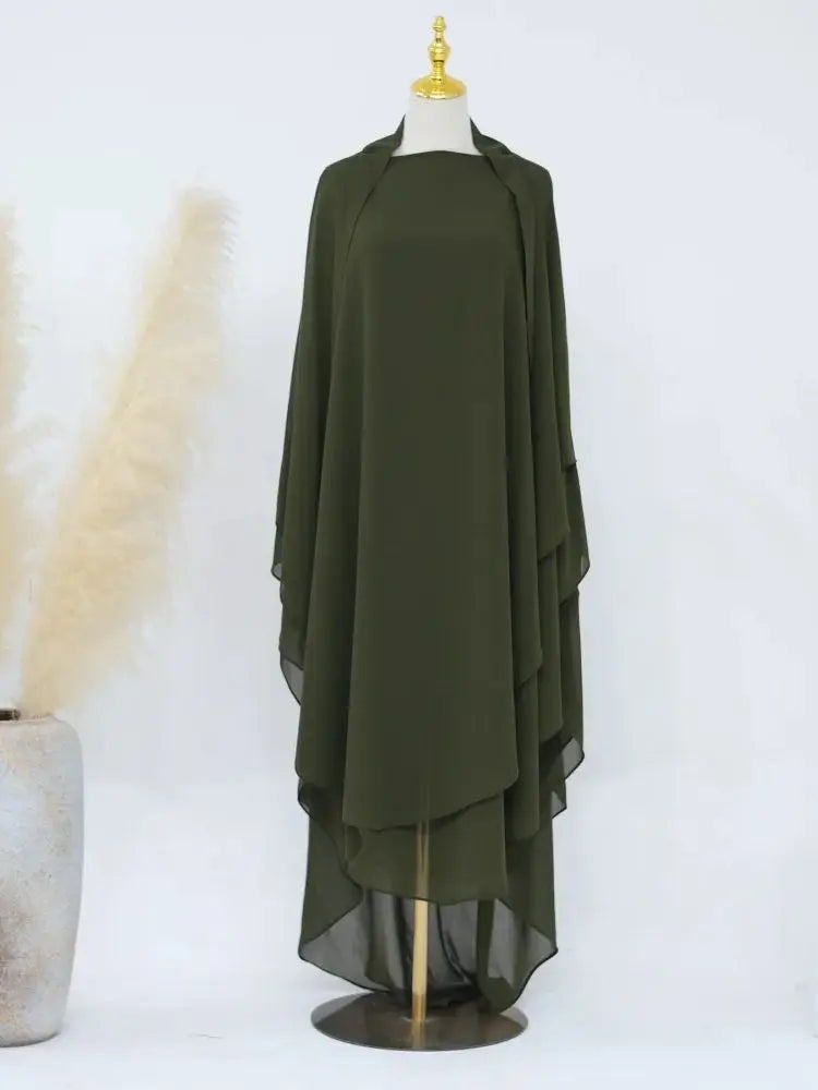 Khimar Niqab Kopftuch Abaya Damen Islam Muslim Hijab Gebetskleidung Abayas für Frauen Kebaya