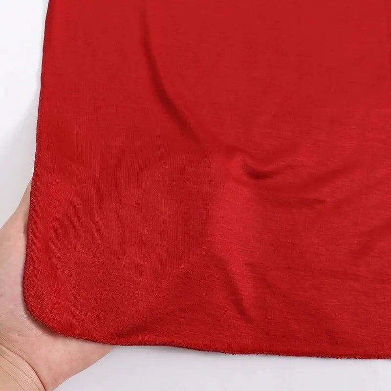 Baumwolljersey-Hijab-Schal, langer muslimischer Schal, schlicht, weich, Turban 170 x 60 cm